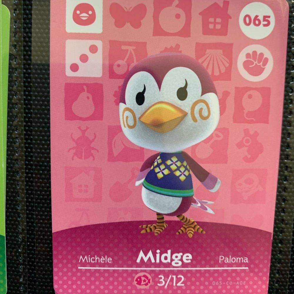 Midge 065 - Nintendo Animal Crossing amiibo card